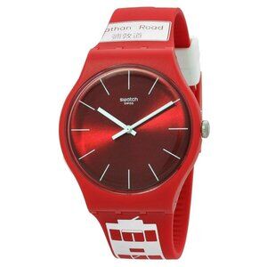 FX04537B NWT Swatch Fashion Unisex Quartz Plastic Authentic Watch